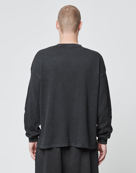 Basic Script Waffle Longsleeve