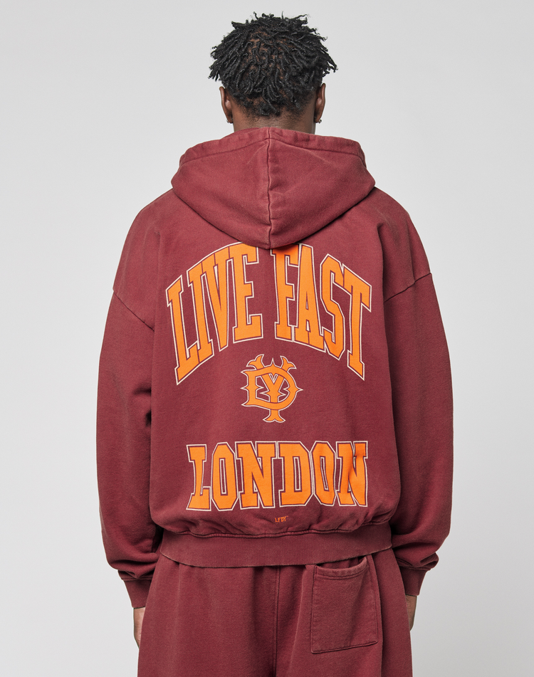 Live Fast London Hooded Zip