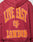 The Live Fast London Hooded Zip by LIVE FAST DIE YOUNG is an oversize maroon hoodie with bold yellow-orange LIVE FAST on the back, a center logo, and LONDON at the bottom, crafted from soft Baumwolle for all-day comfort.