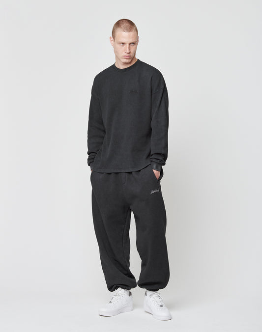 Basic Script Waffle Longsleeve