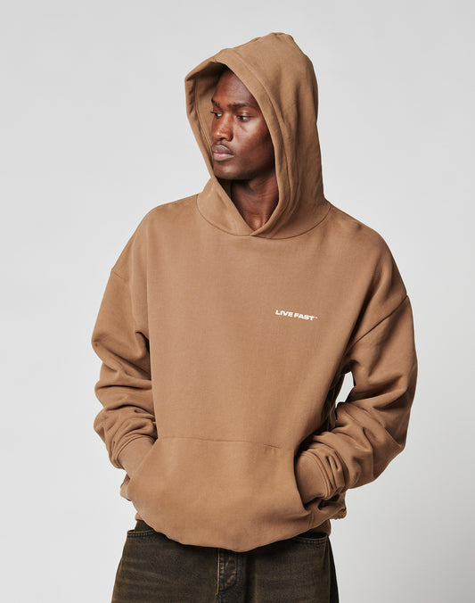 Live Fast Plain Hooded