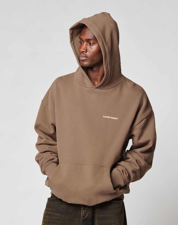 Live Fast Plain Hooded