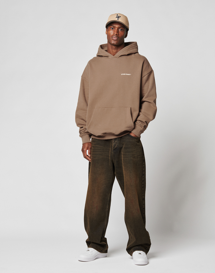 Live Fast Plain Hooded