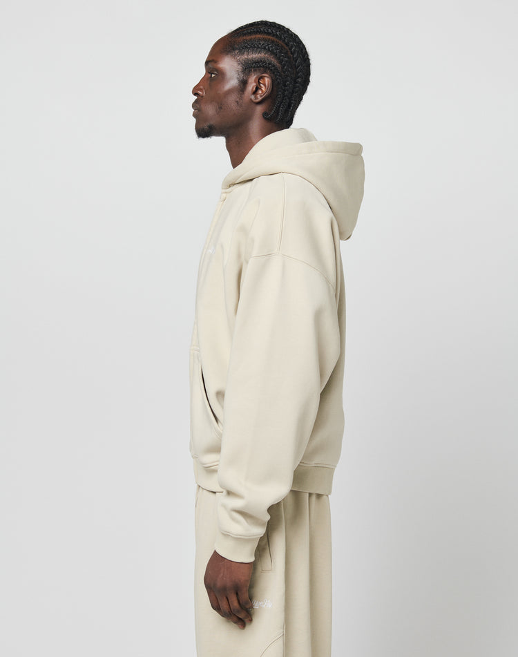 Basic Script Hooded Zip