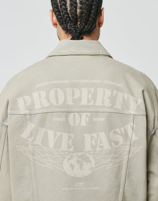 Live Fast Denim Jacket