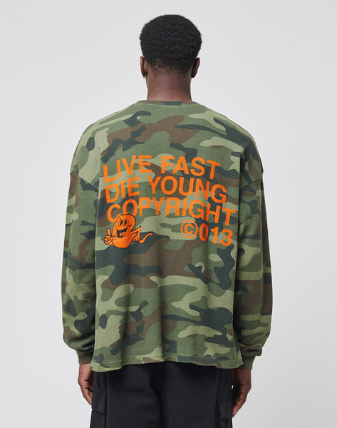 【FUCKING AWESOME】24fw L/S FA CAMO LAYERED WAFFLE TEE L/S FA CAMO LAYERED WAFFLE TEE | WORKSOUT WORLDWIDE