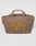 The LFDY Tote Bag by LIVE FAST DIE YOUNG is a brown Rindsleder bag with short handles, yellow LIVE FAST DY lettering and lightning bolts on the front, plus a convenient Laptop Fach for daily use.
