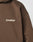 The Basic 360 Hooded by LIVE FAST DIE YOUNG is a brown oversize-fit hoodie with LiveFast™ in white on the left chest, made from a soft cotton-polyester blend.