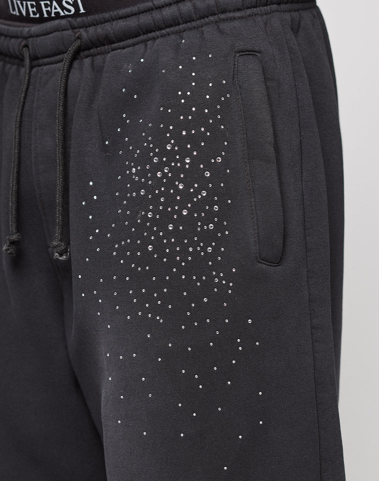 Live Fast Rhinestone Jogger