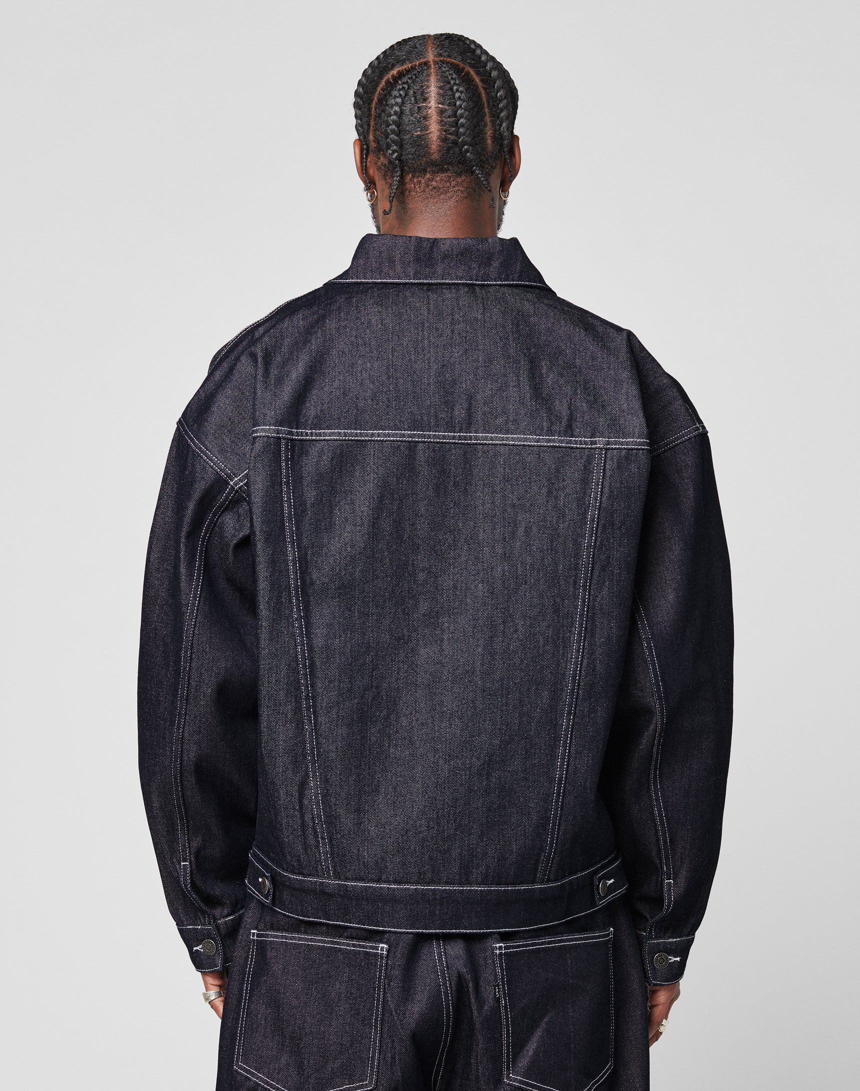 Denim Jacket Dunkelblau: Authentic Streetwear – LIVE FAST DIE YOUNG