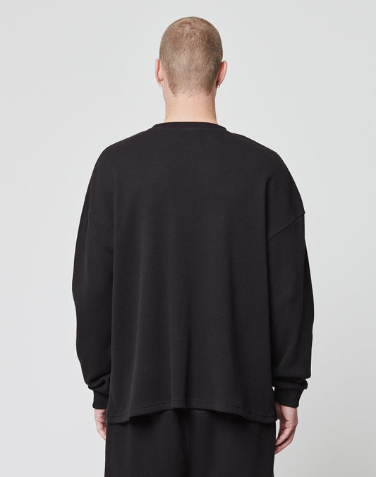 Basic Script Waffle Longsleeve