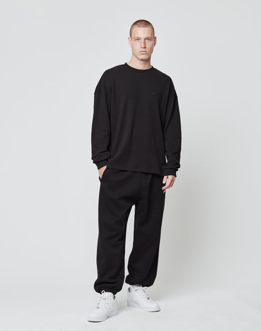 Basic Script Waffle Longsleeve