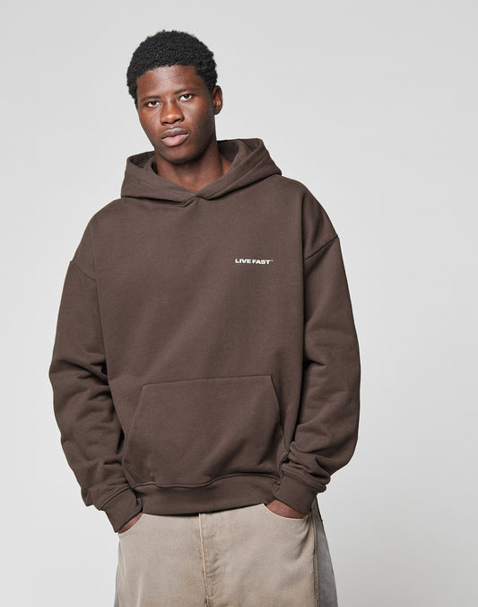 Live Fast Plain Hooded