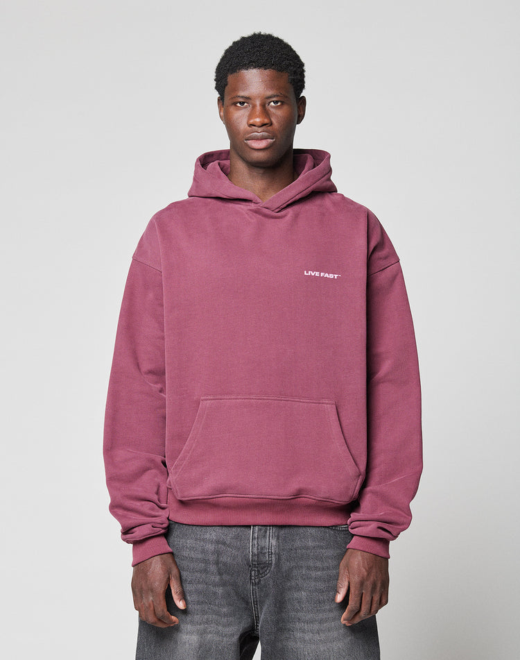 Live Fast Plain Hooded