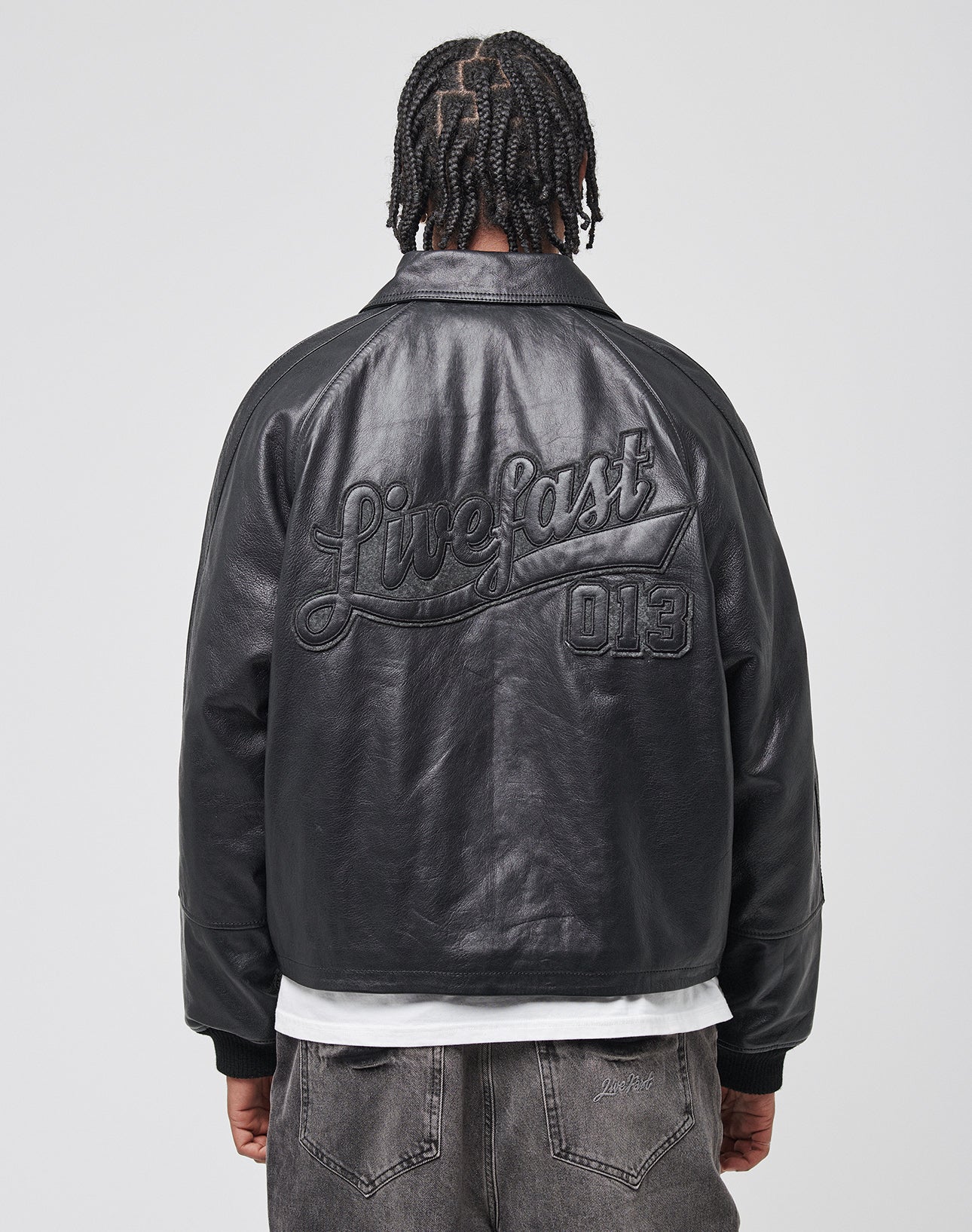 LFDY Leather Bomber