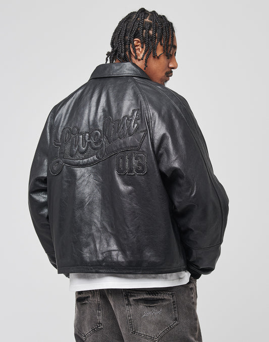 LFDY Leather Bomber