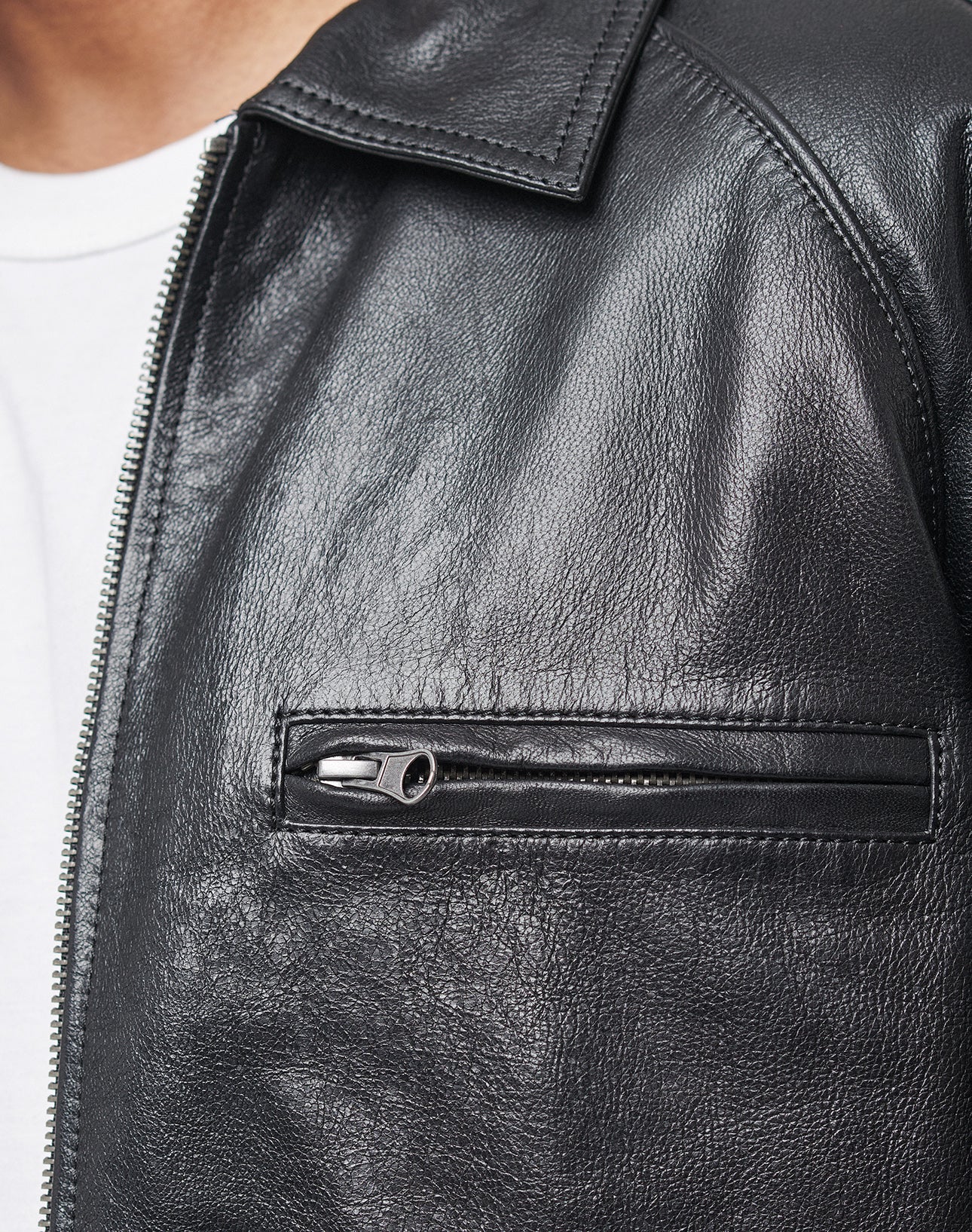 LFDY Leather Bomber