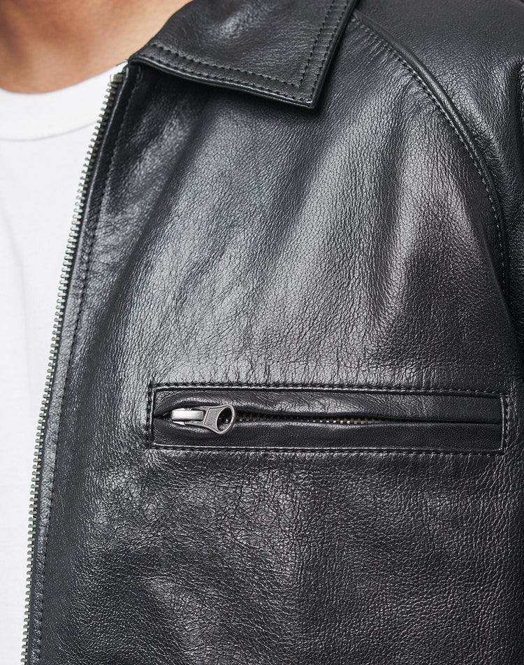 LFDY Leather Bomber