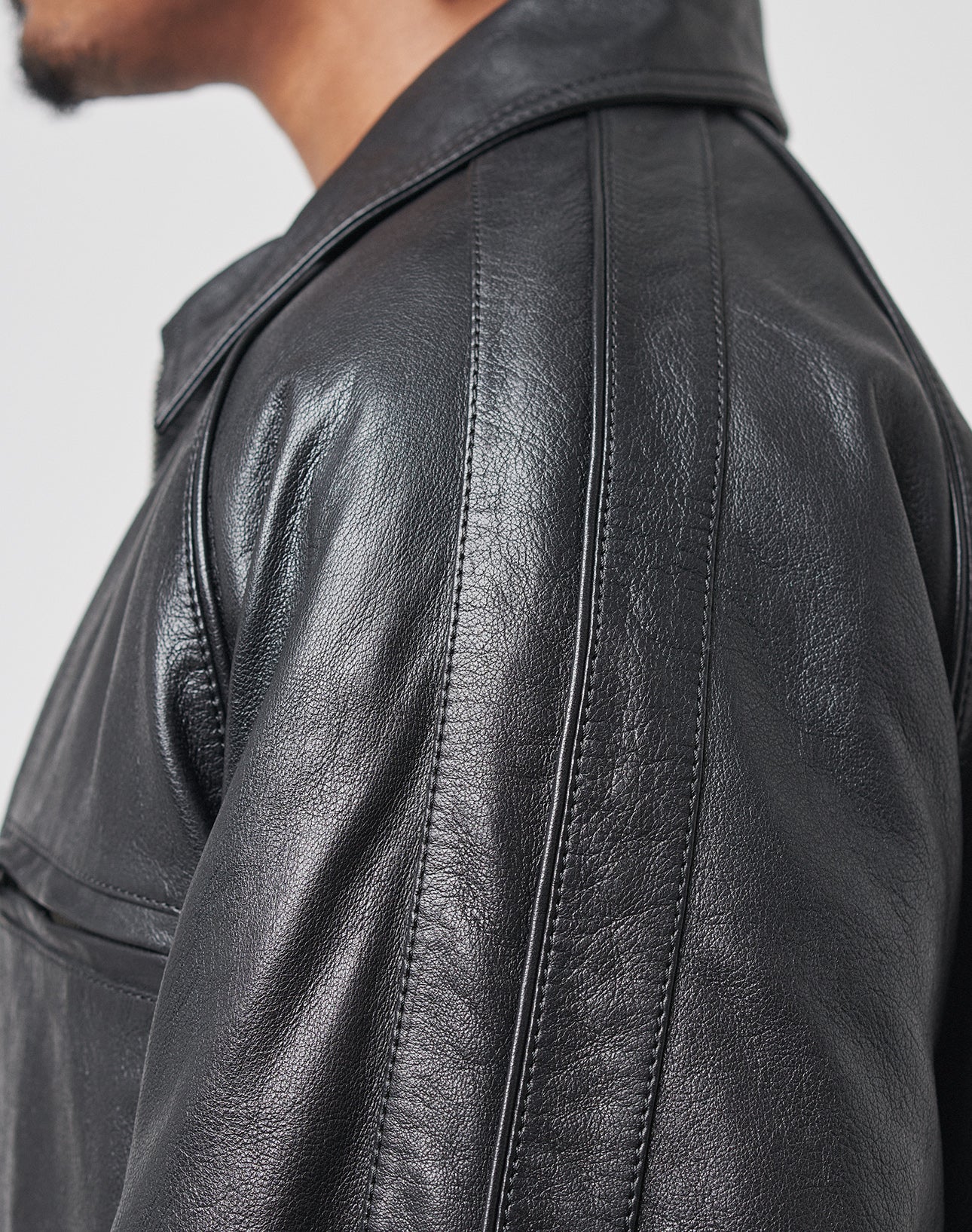 LFDY Leather Bomber