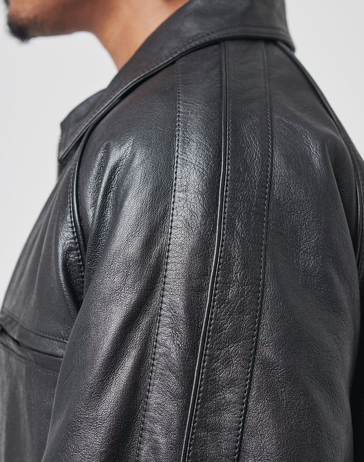 LFDY Leather Bomber