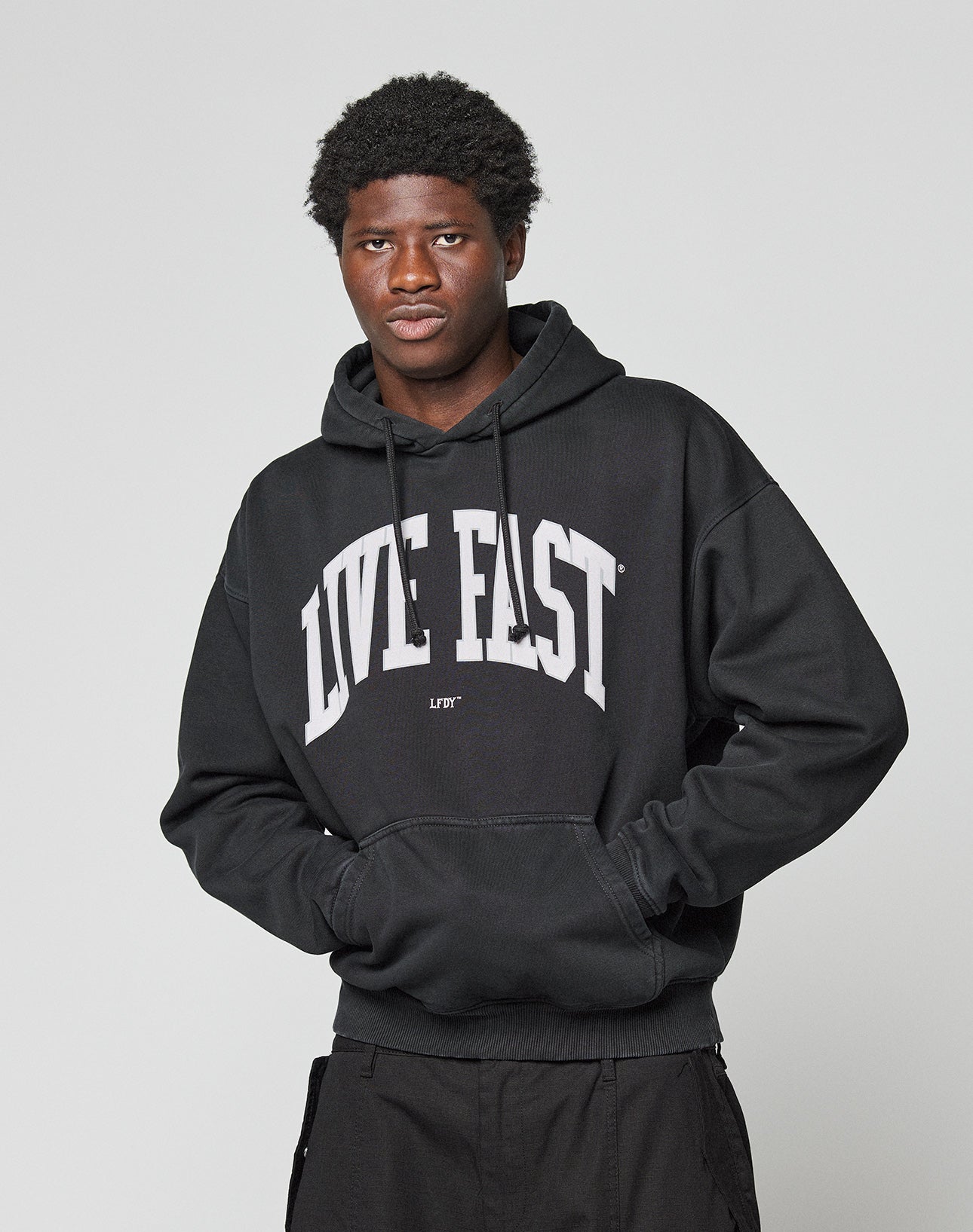 Live Fast College Hooded