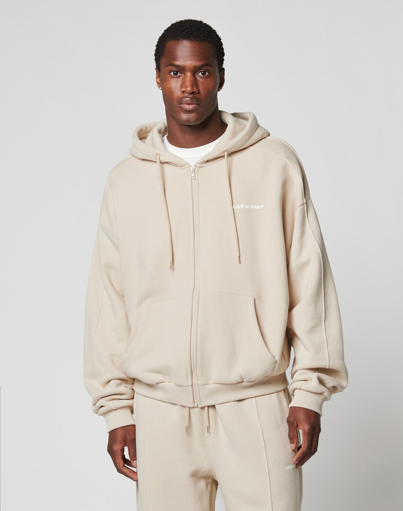 LFDY Pleated Hooded Zip