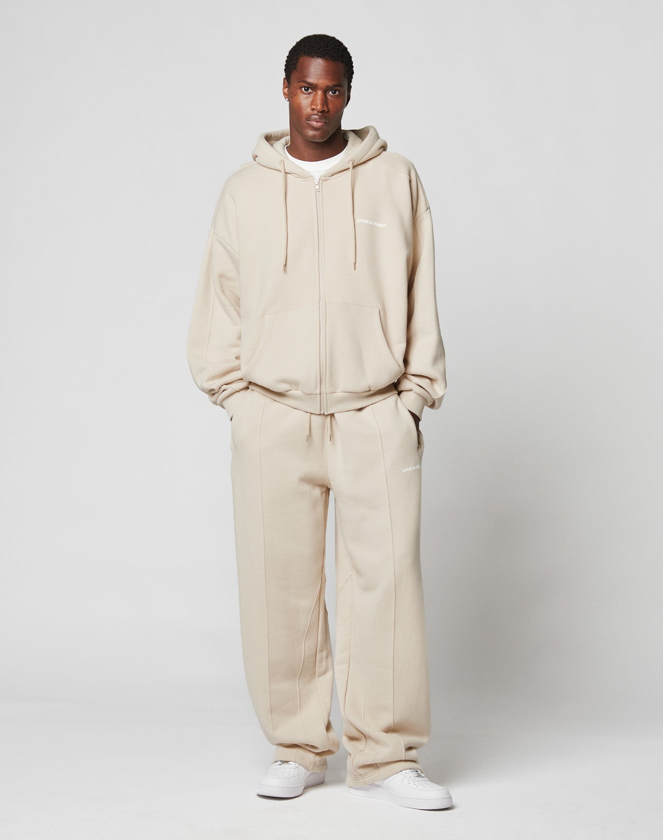 LFDY Pleated Hooded Zip