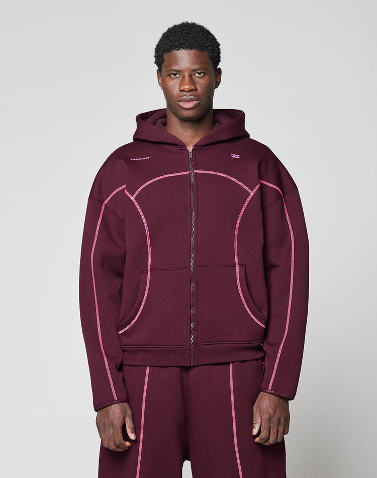 LFDY Active Fleece Hooded Zip