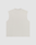 A sleeveless Heavy Muscle Tank by LIVE FAST DIE YOUNG in light beige, made from 100% Baumwolle with an Oversize Fit and minimal design, is shown flat from the back on a plain white background.