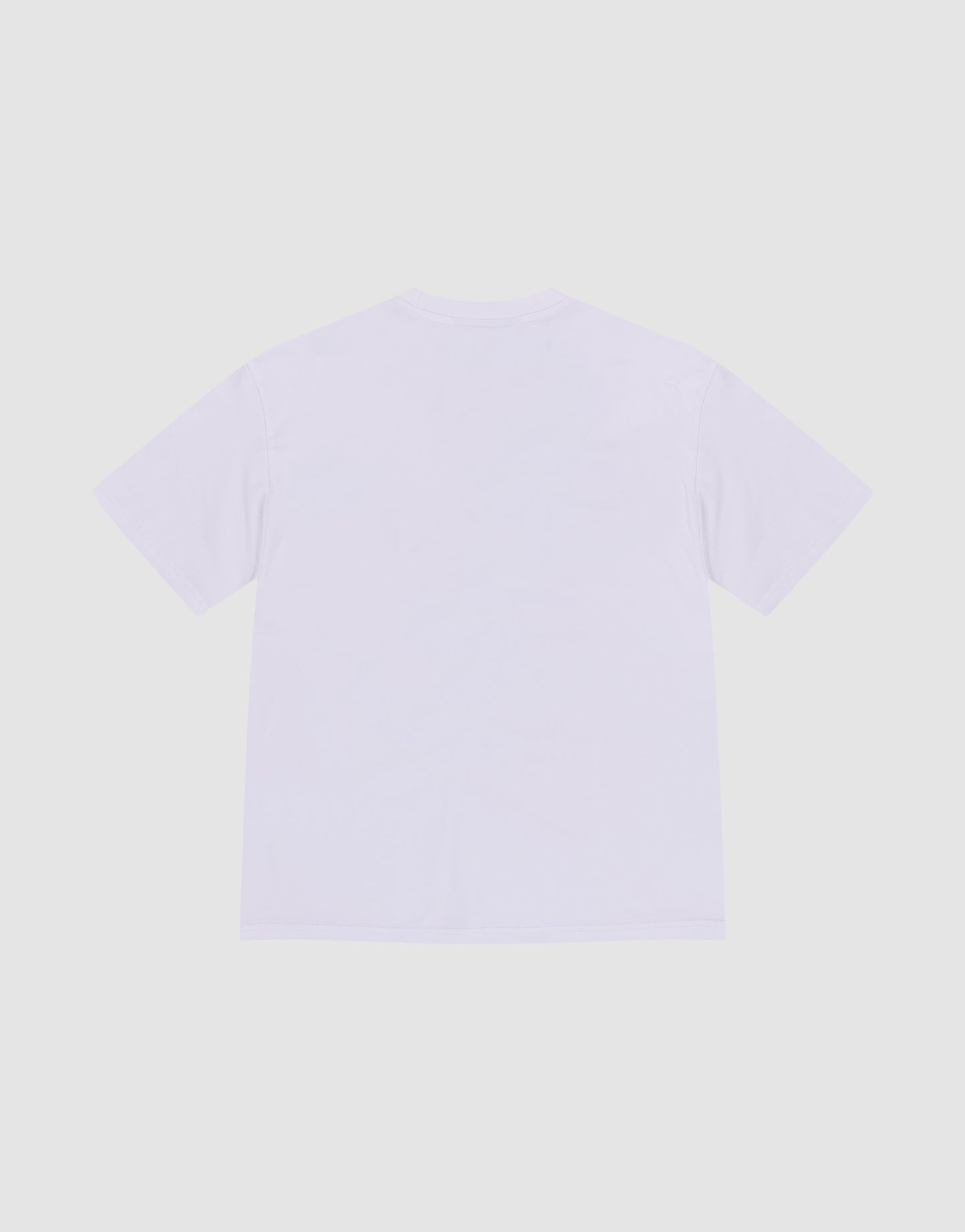 The LFDY Authorities Tee by LIVE FAST DIE YOUNG is a plain white regular-fit T-shirt made from 100% Baumwolle, laid flat on a light background to display its back side without patterns or front print.