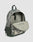 The LFDY Backpack by LIVE FAST DIE YOUNG features a green and gray tie-dye design, adjustable shoulder straps, top handle, side pocket, 19L capacity, two-tone style, laptop sleeve, and interior zippered pocket.