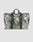 The LFDY Utility Bag by LIVE FAST DIE YOUNG features a green and gray digital camo pattern, two short handles, two long straps, and a spacious main compartment—perfect as a stylish laptop bag. Shown on a plain, light background.