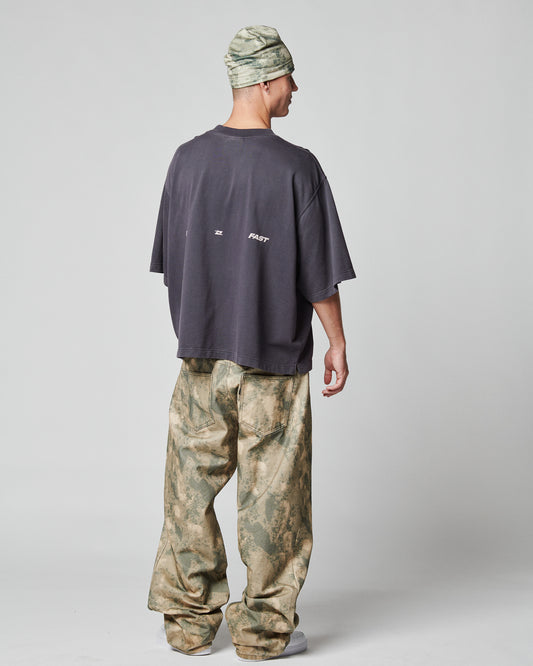 Live Fast Cropped Oversized Tee