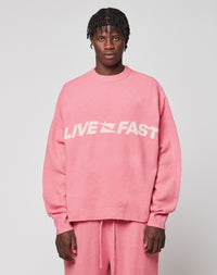 LIVE FAST BOUCLE SWEATER
