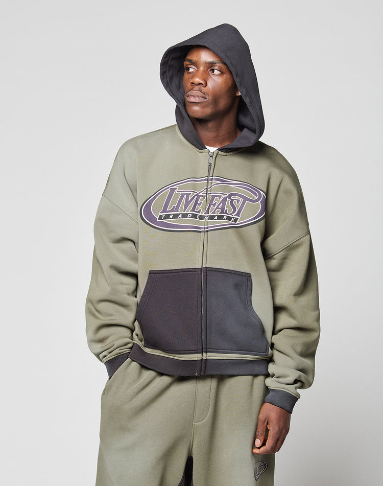 LFDY Two Tone Ellipse Hooded Zip