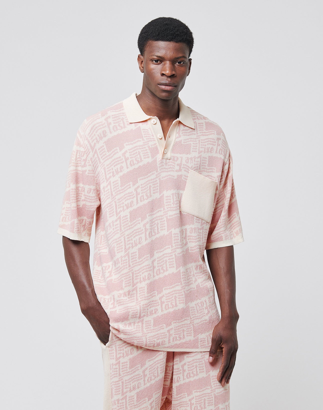 Live Fast Knit Polo