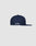 A side view of the LFDY x New Era 59Fifty Paris fitted cap by LIVE FAST DIE YOUNG is shown on a plain light gray background, featuring white embroidered "Live Fast" text above the back opening.
