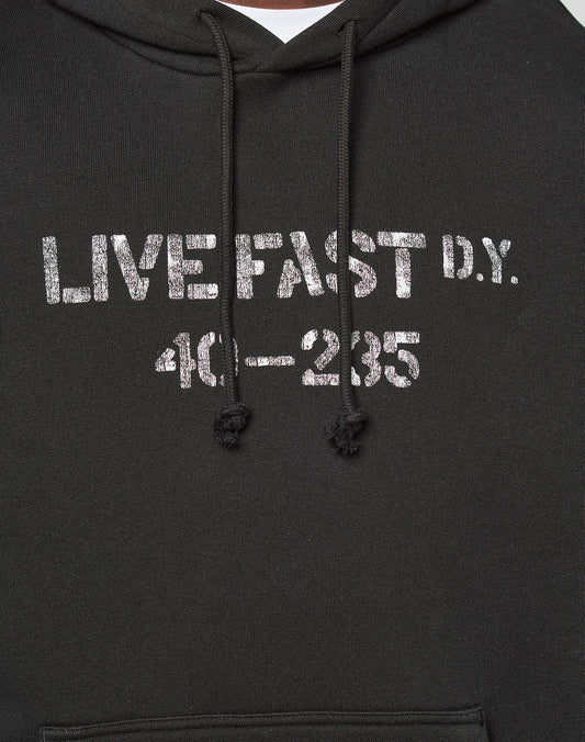 Live Fast Vintage Army Hooded