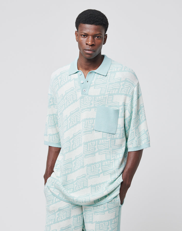 Live Fast Knit Polo