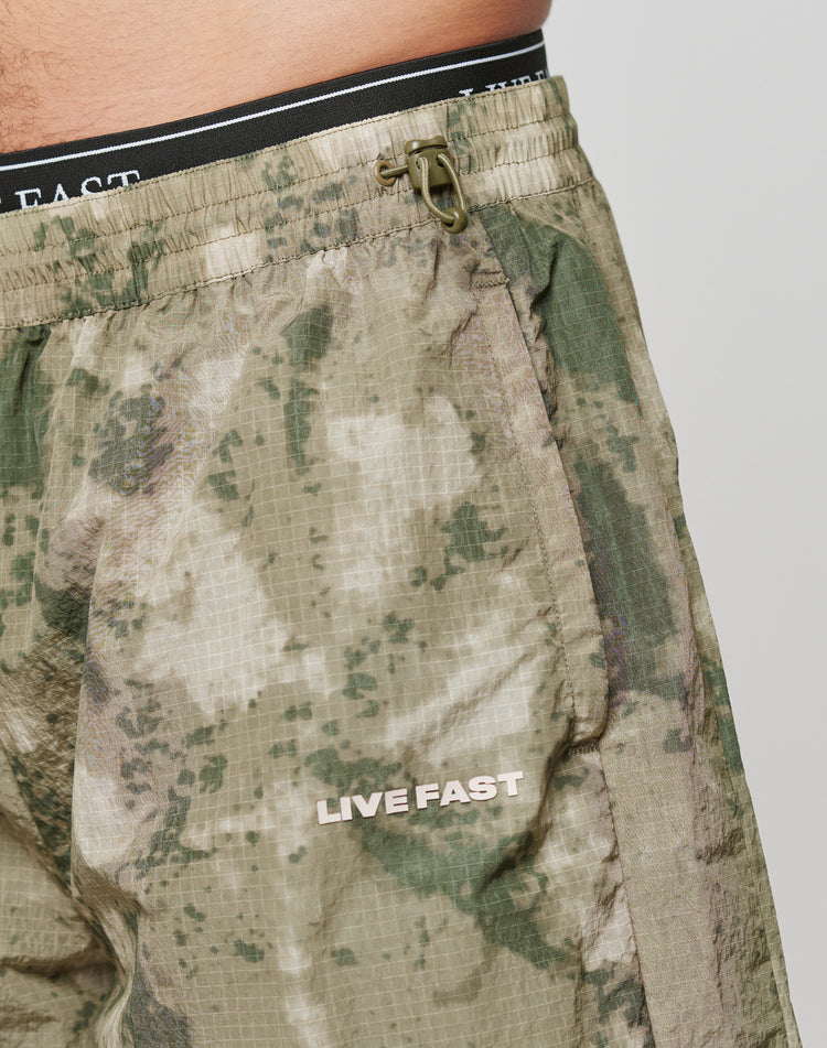 Live Fast Nylon Shorts