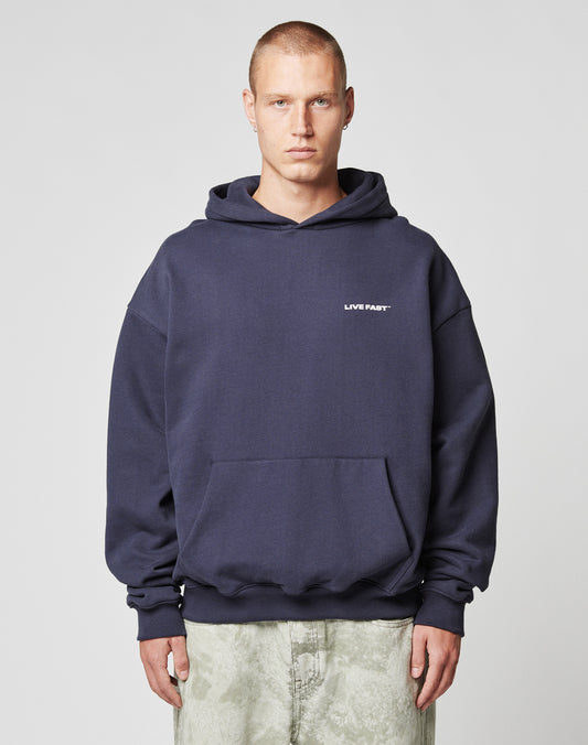 Live Fast Plain Hooded