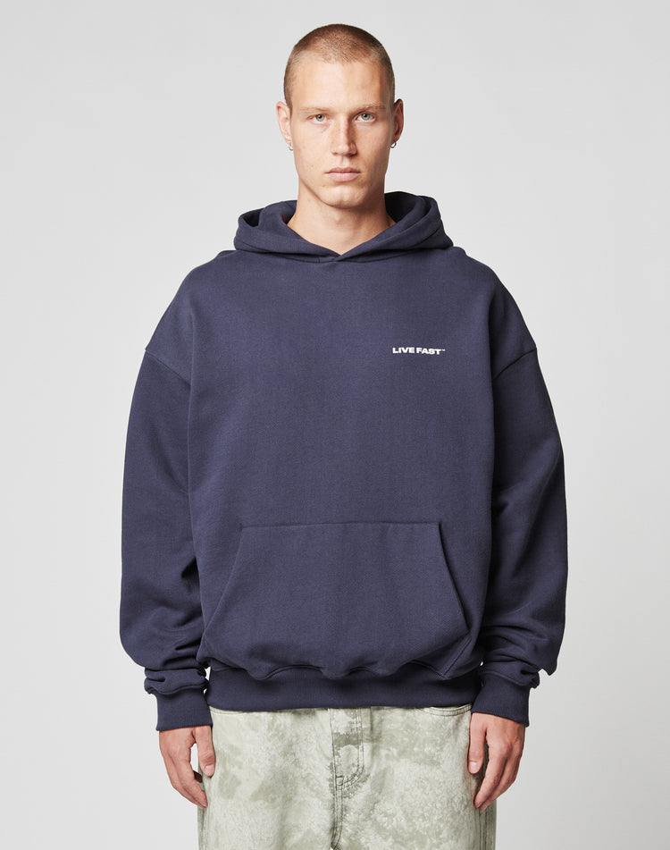 Live Fast Plain Hooded