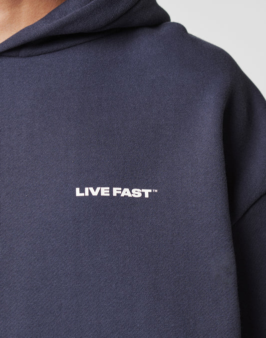 Live Fast Plain Hooded