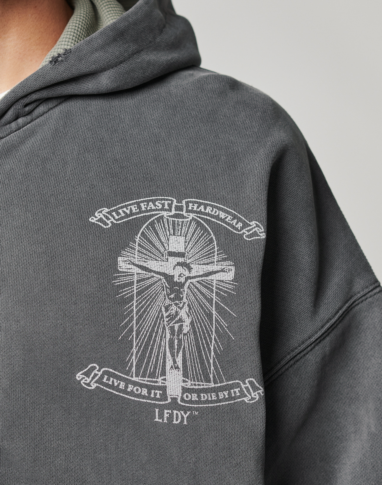 LFDY Cross Hooded Zip