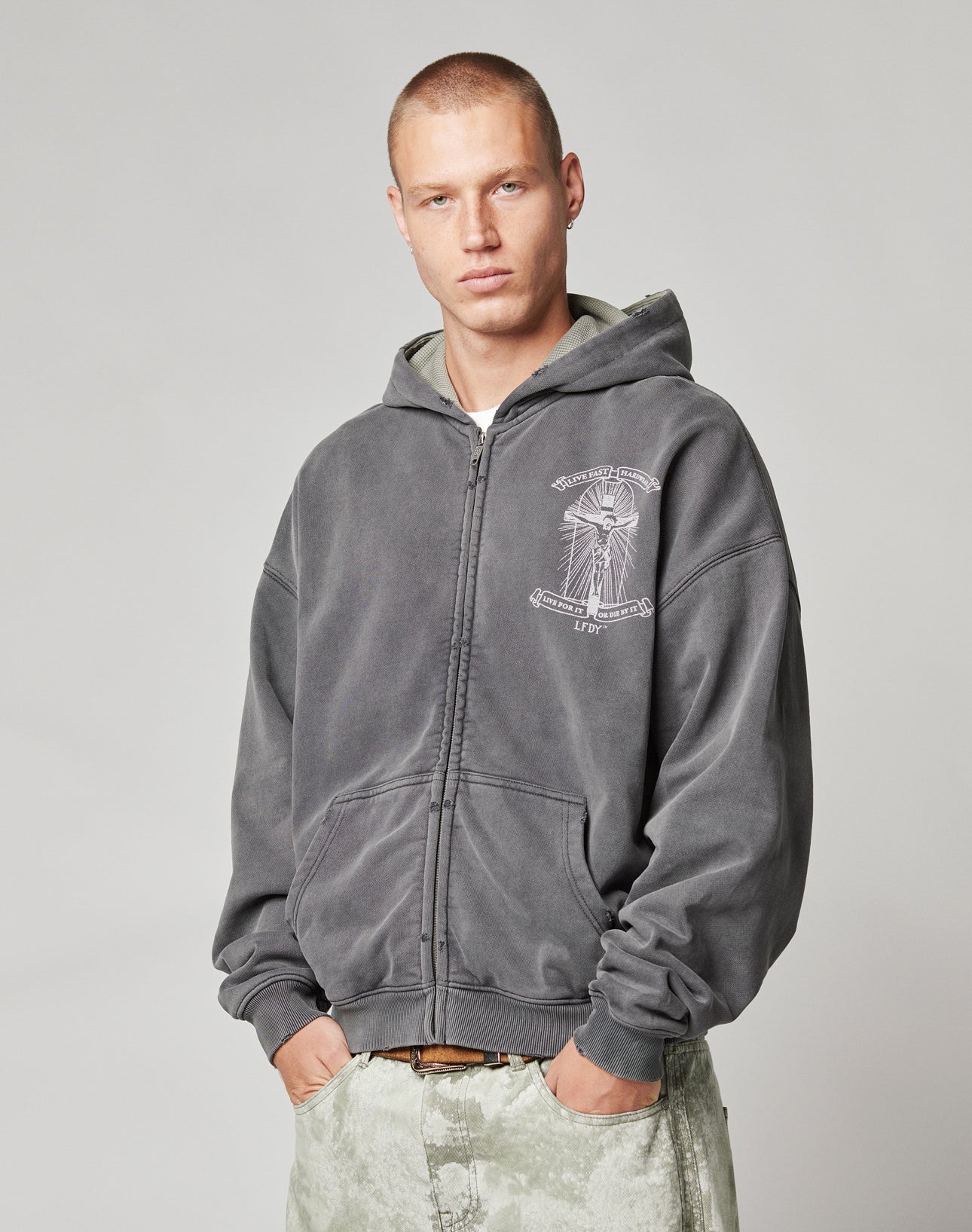 LFDY Cross Hooded Zip