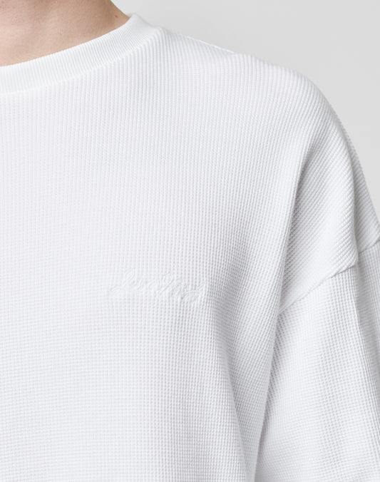 Basic Script Waffle Longsleeve