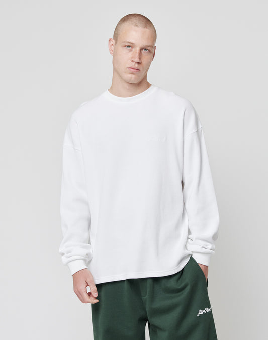 Basic Script Waffle Longsleeve
