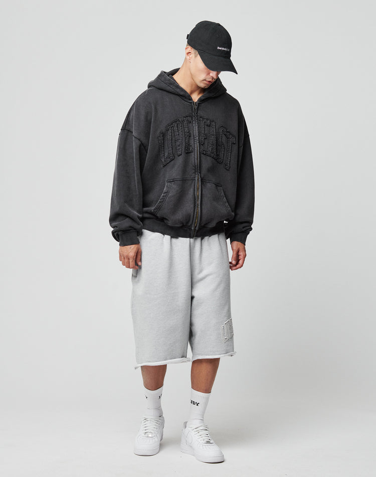 Ripped College Hooded Zip