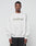 A man wearing the Basic LiveFast Sweater by LIVE FAST DIE YOUNG, a light gray oversize fit made from soft cotton with LiveFast™ on the front, stands against a plain background, looking straight at the camera with a neutral expression.