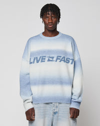 LIVE FAST BOUCLE SWEATER